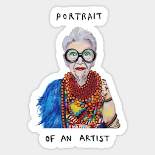 PORTRAIT OF AN ARTIST Sticker